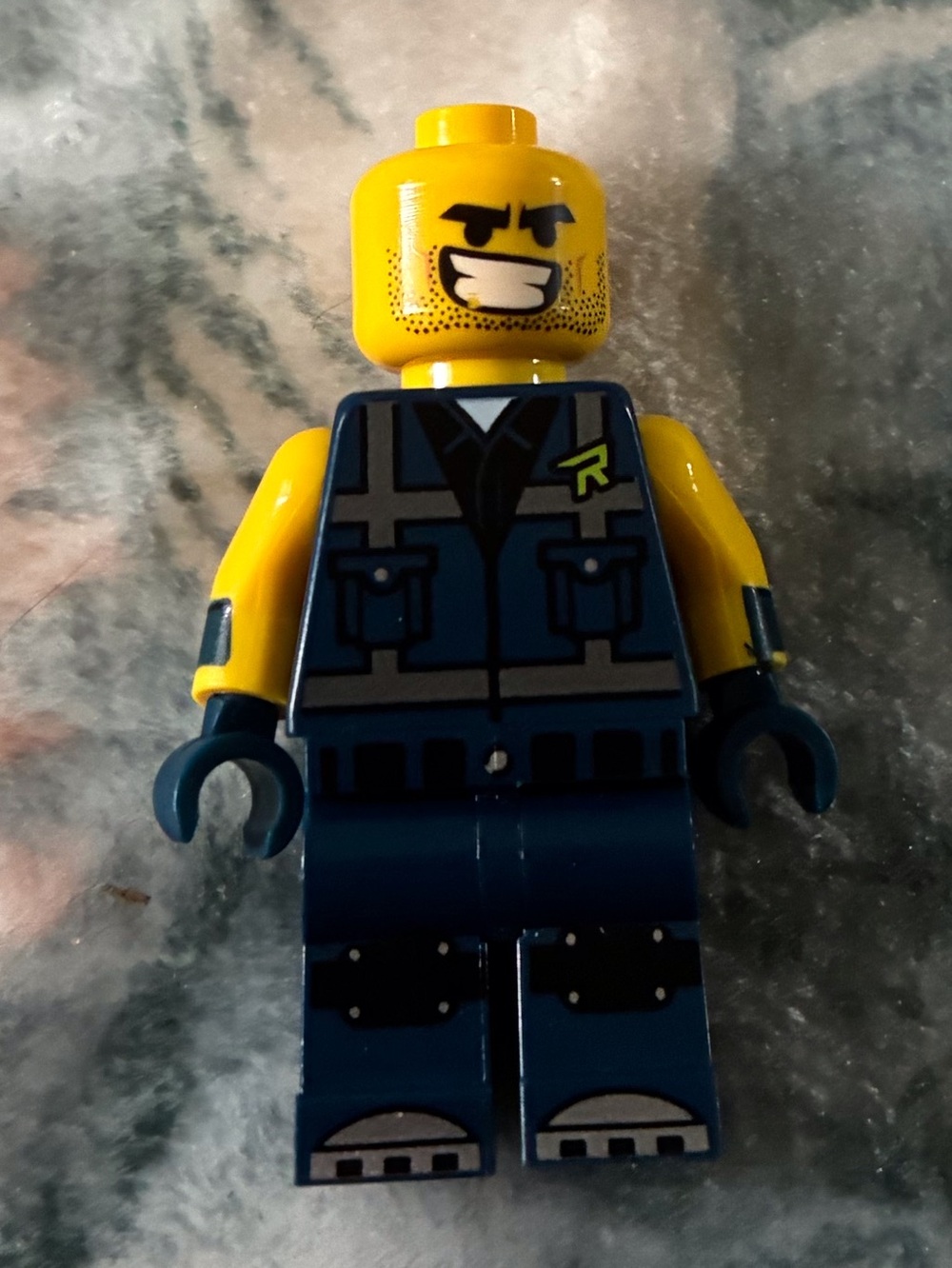 Yellow-Head Construction Minifigure emit from future